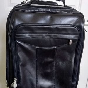 Genuine leather carry-on